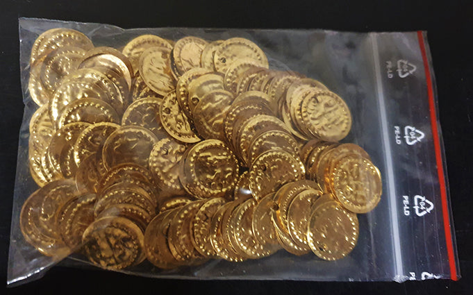 Bauchtanzmünzen in Gold