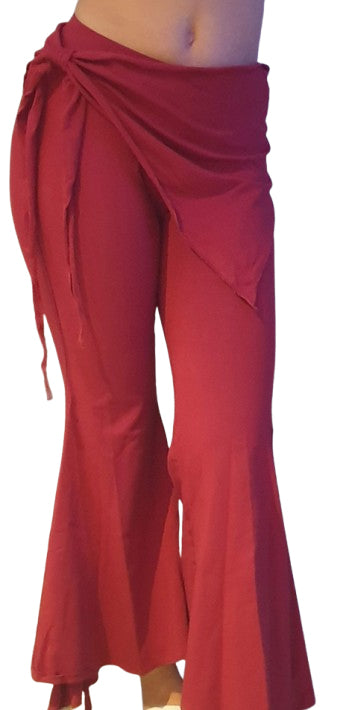 Tribalhose bordeaux aus elastischer Baumwolle
