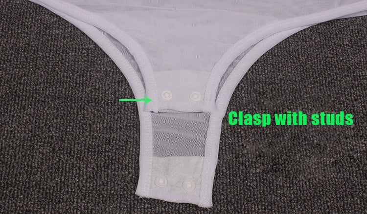 Bodynetz Stoff Mesh für unters Kostüm - schwarz