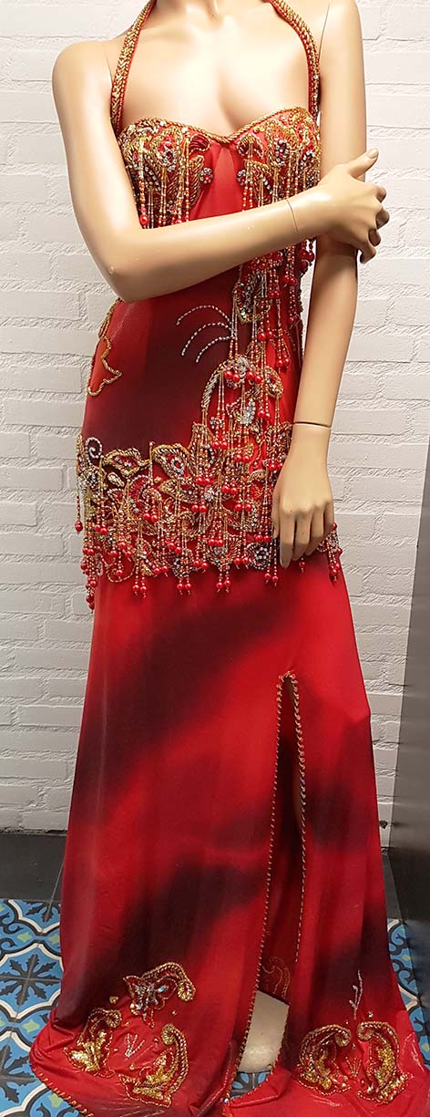 Bauchtanzkleid mit Neckholder-BH