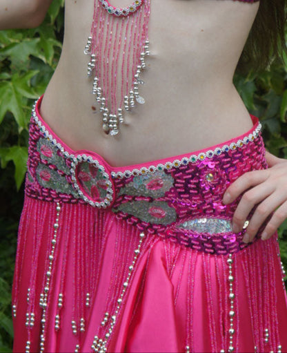 Bauchtanz-Kostümgürtel 'Souad' in Fuchsia