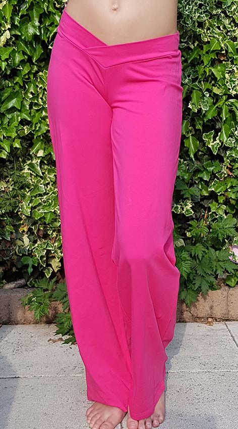 Bequeme Bauchtanzhose in Fuchsia