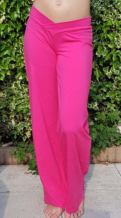 Bequeme Bauchtanzhose in Fuchsia