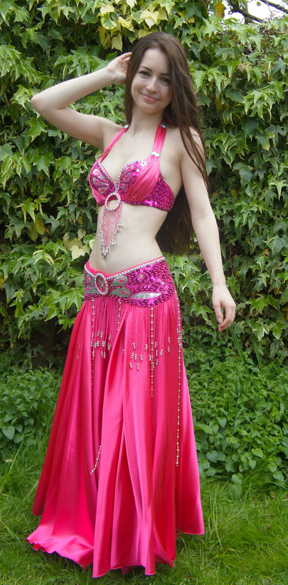 Bauchtanzkostüm „Souad“ in Fuchsia