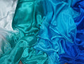 Bauchtanz Seidenschleier im Weiß Pfauengrün Turquoise Blue 100% Seide