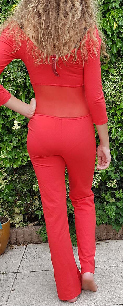 Catsuit rot, schöne Qualität!
