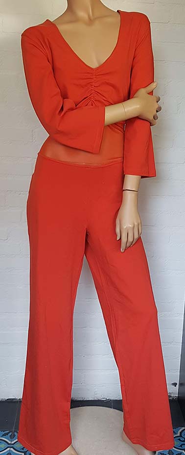 Bauchtanz-Catsuit zimtfarben in 3XL, letzte Stücke