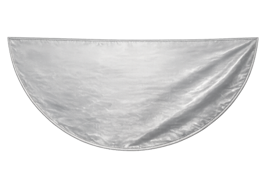 Halbrundstoff oder Dekostoff silber
