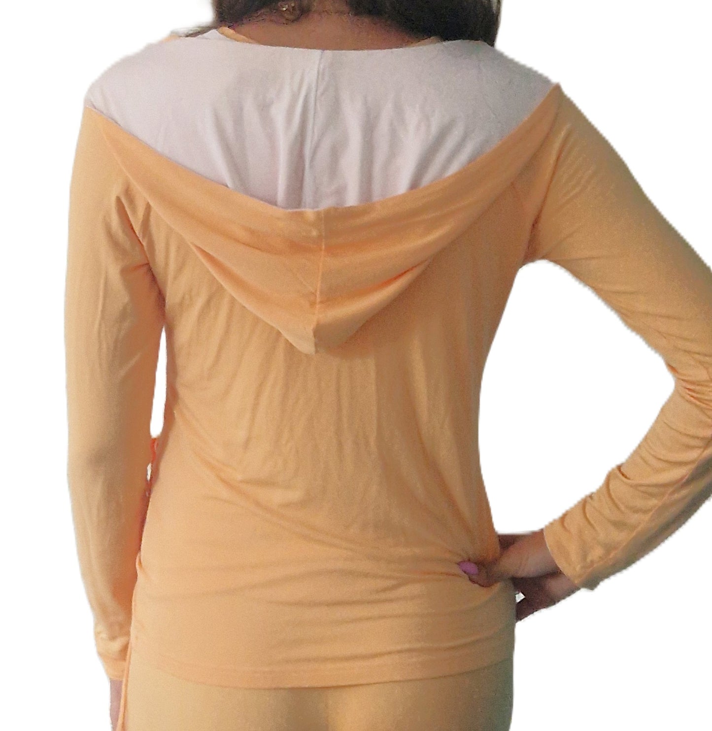 Yoga Hoodie Pfirsich 