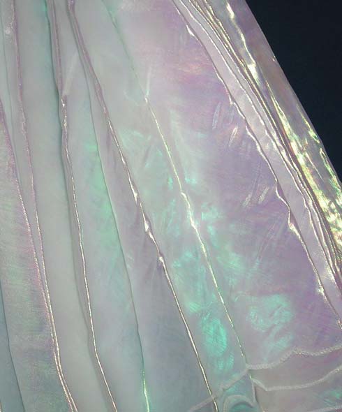 Isis Flügel transparent Organza weiss