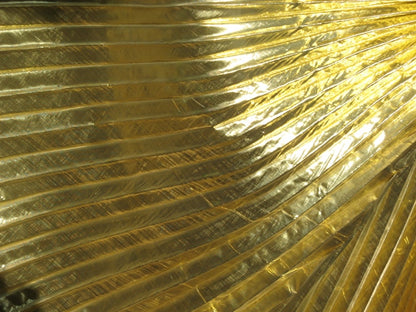 Isis-Flügel aus Organza-Lamie in Goldfarbe