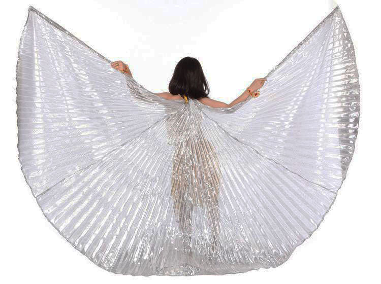 Kinder-Isis-Flügel in Silber von Organza Lamee