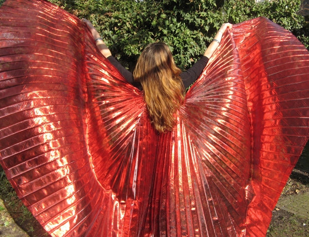 Isis Wings Organza Lamé in Rot