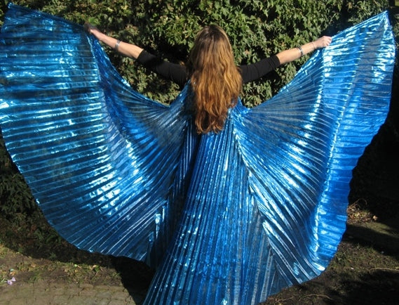 Isis Wings Organza Lamé in Türkis