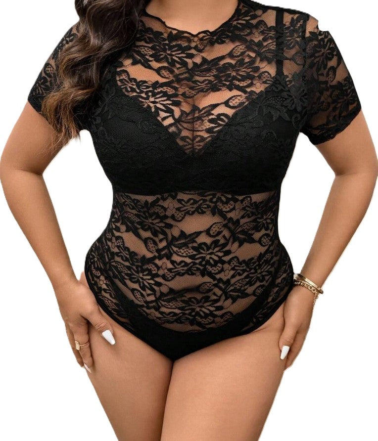 Bodynetz Stoff Mesh für unters Kostüm - schwarz