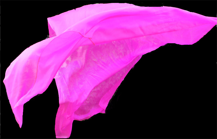 Seidenschleier in Fuchsia 100% Seide