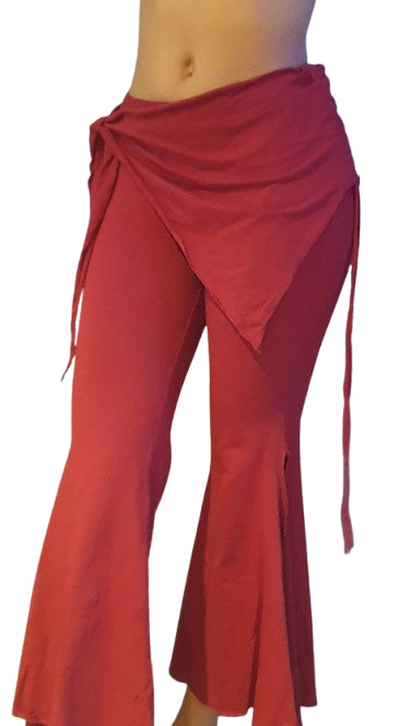 Tribalhose bordeaux aus elastischer Baumwolle