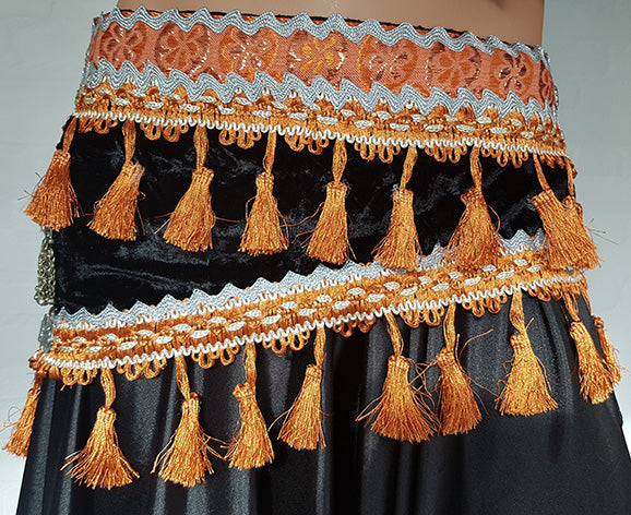Bauchtanz Tribal Gürtel BH und Weste