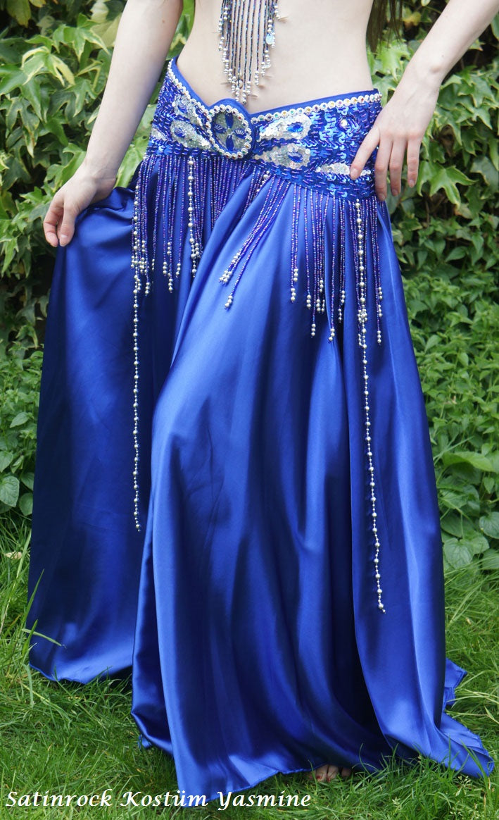 Bauchtanzkostüm 'Yasmine' in Blau
