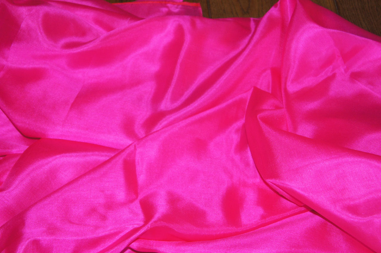 Seidenschleier in Fuchsia 100% Seide