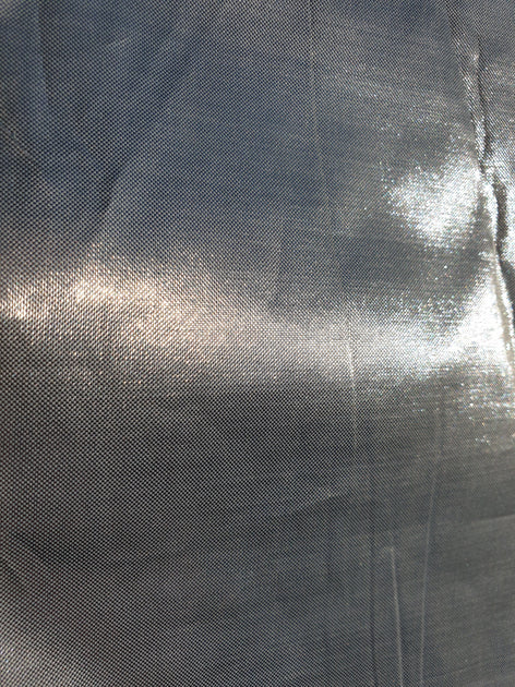 Halbrundstoff oder Dekostoff silber