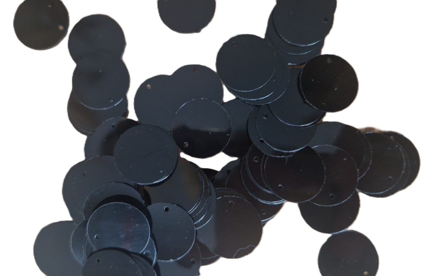 Glasperlen Schwarze, längliche Perlen Beutel 50 Gramm