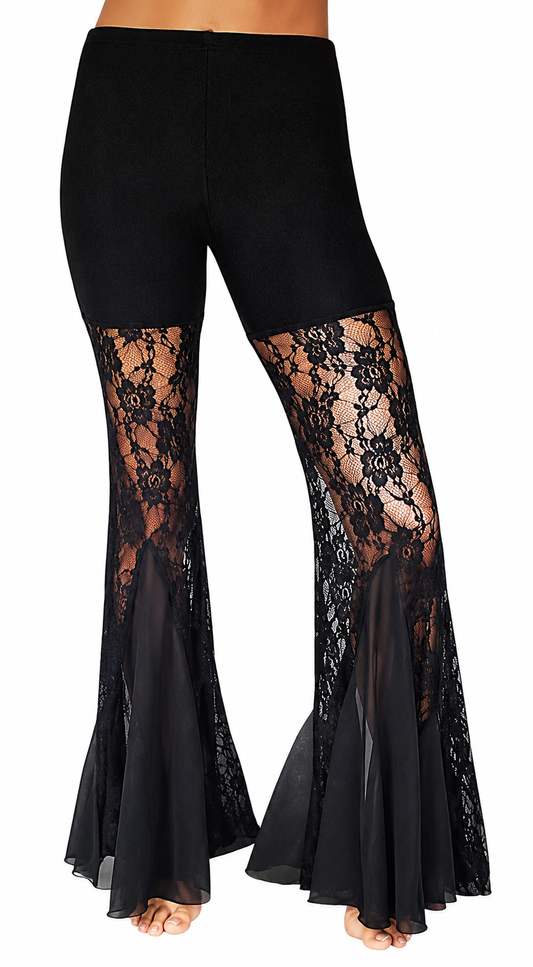 Spitzenhose mit Rüschen