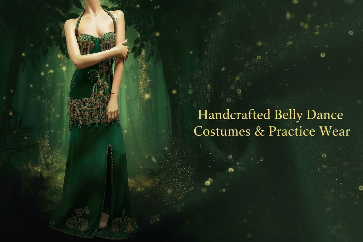 Bellydance Banner - Green with Text