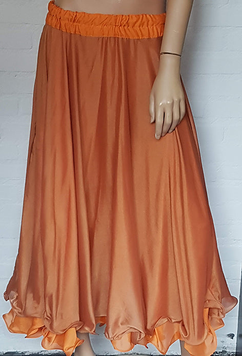 Rock in 2 Lagen, braune Lage oben