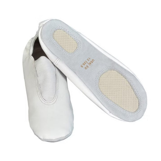 Schöne weiße Gymnastikschuhe mit Ledersohle

 Nur in Größe 30 Kindergröße